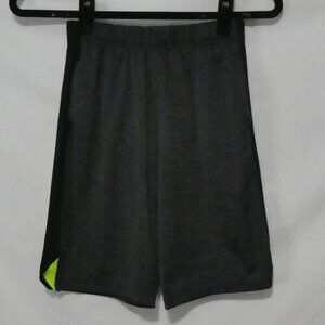 ATHLETIC WORKS | large (10-12) | Dark Grey Shorts with Neon Accent & Black Sides